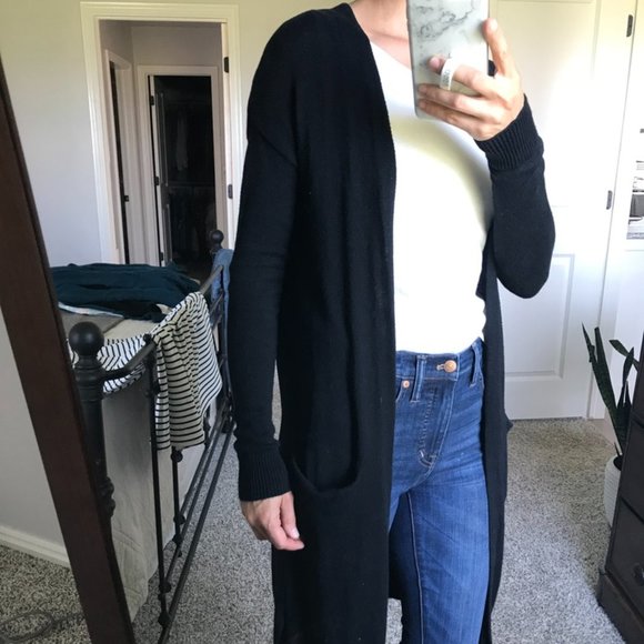 old navy black cardigan